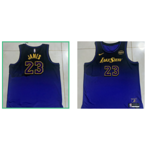 NBA Lakers 23 Lebron James Blue 2024 New Nike Men Jersey NBA Lakers 23 Lebron James Blue 2024 New Nike Men Jersey