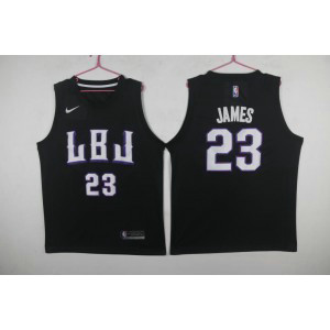 NBA Lakers 23 Lebron James LBJ Black Nike Swingman Men Jersey NBA Lakers 23 Lebron James LBJ Black Nike Swingman Men Jersey