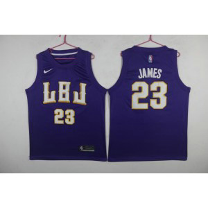 NBA Lakers 23 Lebron James LBJ Purple Nike Swingman Men Jersey NBA Lakers 23 Lebron James LBJ Purple Nike Swingman Men Jersey
