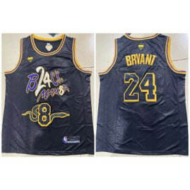 NBA Lakers 24 & 8 Kobe Bryant Mamba Black Men Jersey NBA Lakers 24 & 8 Kobe Bryant Mamba Black Men Jersey