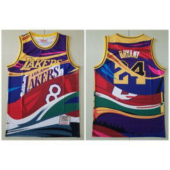 NBA Lakers 24 Kobe Bryant Big Face Color Hardwood Classics Men Jersey NBA Lakers 24 Kobe Bryant Big Face Color Hardwood Classics Men Jersey