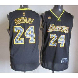 NBA Lakers 24 Kobe Bryant Black Electricity Men Jersey NBA Lakers 24 Kobe Bryant Black Electricity Men Jersey