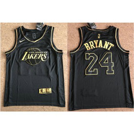 NBA Lakers 24 Kobe Bryant Black Gold Nike Men Jersey 1 NBA Lakers 24 Kobe Bryant Black Gold Nike Men Jersey 1