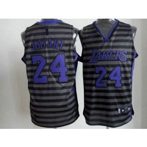 NBA Lakers 24 Kobe Bryant Black Grey Groove Men Jersey NBA Lakers 24 Kobe Bryant Black Grey Groove Men Jersey