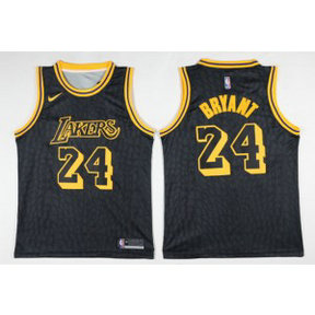 NBA Lakers 24 Kobe Bryant Black Swigman Nike Men Jersey NBA Lakers 24 Kobe Bryant Black Swigman Nike Men Jersey