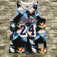 NBA Lakers 24 Kobe Bryant Flower Fashion Men Jersey NBA Lakers 24 Kobe Bryant Flower Fashion Men Jersey
