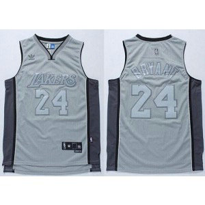 NBA Lakers 24 Kobe Bryant Grey Anniversary Style Men Jersey NBA Lakers 24 Kobe Bryant Grey Anniversary Style Men Jersey