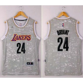 NBA Lakers 24 Kobe Bryant Grey City Light Men Jersey NBA Lakers 24 Kobe Bryant Grey City Light Men Jersey