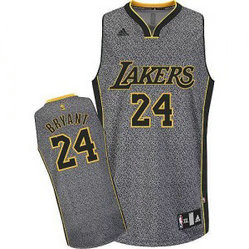 NBA Lakers 24 Kobe Bryant Grey Static Men Jersey NBA Lakers 24 Kobe Bryant Grey Static Men Jersey