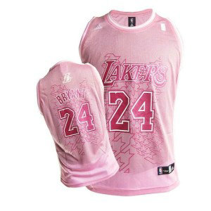 NBA Lakers 24 Kobe Bryant Pink Women Jersey NBA Lakers 24 Kobe Bryant Pink Women Jersey