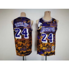 NBA Lakers 24 Kobe Bryant Purple Throwback Men Jersey 1 NBA Lakers 24 Kobe Bryant Purple Throwback Men Jersey 1