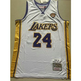 NBA Lakers 24 Kobe Bryant White Hardwood Classics Men Jersey NBA Lakers 24 Kobe Bryant White Hardwood Classics Men Jersey