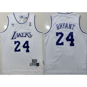 NBA Lakers 24 Kobe Bryant White Hardwood Classics Men Jersey NBA Lakers 24 Kobe Bryant White Hardwood Classics Men Jersey