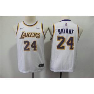 NBA Lakers 24 Kobe Bryant White Nike Swingman Youth Jersey NBA Lakers 24 Kobe Bryant White Nike Swingman Youth Jersey