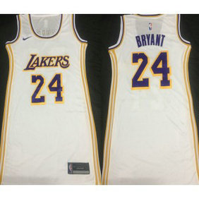NBA Lakers 24 Kobe Bryant White Nike Women Dress NBA Lakers 24 Kobe Bryant White Nike Women Dress