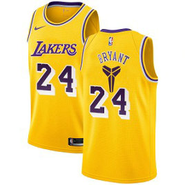 NBA Lakers 24 Kobe Bryant Yellow Nike Men Jersey 1 NBA Lakers 24 Kobe Bryant Yellow Nike Men Jersey 1