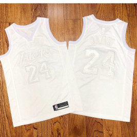 NBA Lakers 24 Kobe Triple White AF-100 Men Jersey NBA Lakers 24 Kobe Triple White AF-100 Men Jersey