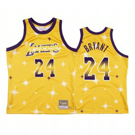 NBA Lakers 24 Yellow Kobe Hwc Starry Men Jersey NBA Lakers 24 Yellow Kobe Hwc Starry Men Jersey