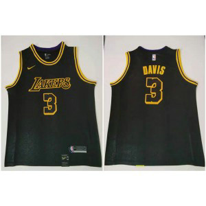 NBA Lakers 3 Anthony Davis Black City Edition Nike Men Jersey NBA Lakers 3 Anthony Davis Black City Edition Nike Men Jersey