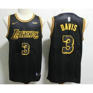 NBA Lakers 3 Anthony Davis Black City Edition Nike Men Jersey With Logo NBA Lakers 3 Anthony Davis Black City Edition Nike Men Jersey With Logo