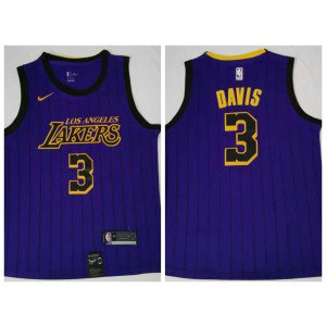NBA Lakers 3 Anthony Davis Purple City Edition Nike Swingman Men Jersey NBA Lakers 3 Anthony Davis Purple City Edition Nike Swingman Men Jersey