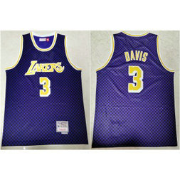 NBA Lakers 3 Anthony Davis Purple Hardwood Classics Men Jersey NBA Lakers 3 Anthony Davis Purple Hardwood Classics Men Jersey
