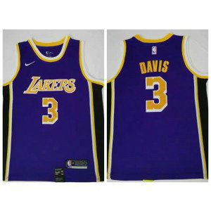 NBA Lakers 3 Anthony Davis Purple Nike Swingman Men Jersey NBA Lakers 3 Anthony Davis Purple Nike Swingman Men Jersey