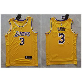 NBA Lakers 3 Davis 75th Anniversary Men Jersey NBA Lakers 3 Davis 75th Anniversary Men Jersey