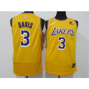 NBA Lakers 3 Davis Yellow 2021-22 New Season Nike Men Jersey NBA Lakers 3 Davis Yellow 2021-22 New Season Nike Men Jersey