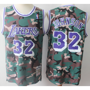NBA Lakers 32 Magic Johnson Camo Hardwood Classics Men Jersey NBA Lakers 32 Magic Johnson Camo Hardwood Classics Men Jersey