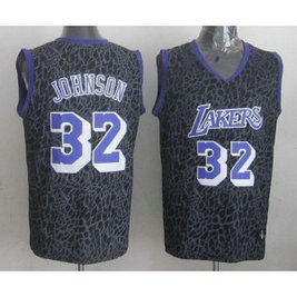 NBA Lakers 32 Magic Johnson Purple Crazy Light Men Jersey NBA Lakers 32 Magic Johnson Purple Crazy Light Men Jersey