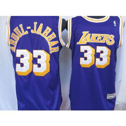 NBA Lakers 33 Abdul-Jabaar Purple Throwback Men Jersey NBA Lakers 33 Abdul-Jabaar Purple Throwback Men Jersey
