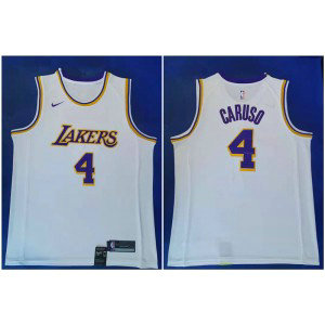 NBA Lakers 4 Alex Caruso White Nike Men Jersey NBA Lakers 4 Alex Caruso White Nike Men Jersey