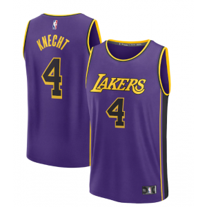 NBA Lakers 4 Dalton Knecht Purple Men Jersey NBA Lakers 4 Dalton Knecht Purple Men Jersey