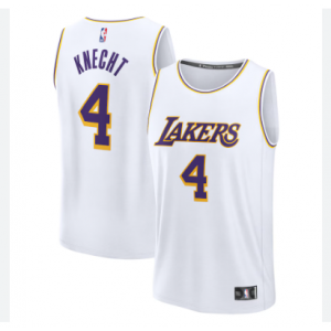 NBA Lakers 4 Dalton Knecht White Men Jersey NBA Lakers 4 Dalton Knecht White Men Jersey