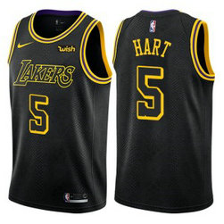 NBA Lakers 5 Josh Hart Black City Edition Nike Men Jersey NBA Lakers 5 Josh Hart Black City Edition Nike Men Jersey