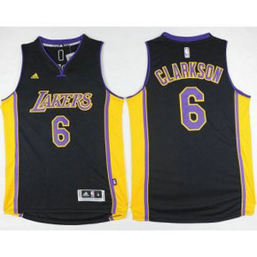 NBA Lakers 6 Jordan Clarkson Black(Purple ) Men Jersey NBA Lakers 6 Jordan Clarkson Black(Purple ) Men Jersey
