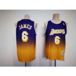 NBA Lakers 6 Lebron James Drift Hardwood Classics Men Jersey NBA Lakers 6 Lebron James Drift Hardwood Classics Men Jersey