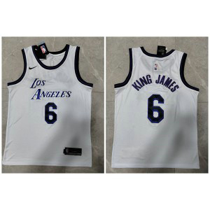 NBA Lakers 6 Lebron James White 2022-23 Nike Men Jersey NBA Lakers 6 Lebron James White 2022-23 Nike Men Jersey