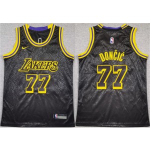 NBA Lakers 77 Luka Doncic Black 2025 City Edition Nike Youth Jersey NBA Lakers 77 Luka Doncic Black 2025 City Edition Nike Youth Jersey