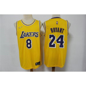 NBA Lakers 8 24 Bryant Yellow 75th Anniversary Men Jersey NBA Lakers 8 24 Bryant Yellow 75th Anniversary Men Jersey