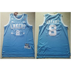 NBA Lakers 8 Kobe Bryant Light Blue Hardwood Classics Men Jersey NBA Lakers 8 Kobe Bryant Light Blue Hardwood Classics Men Jersey