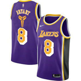 NBA Lakers 8 Kobe Bryant Purple Nike Men Jersey NBA Lakers 8 Kobe Bryant Purple Nike Men Jersey