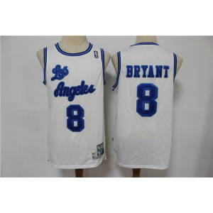 NBA Lakers 8 Kobe Bryant White Hardwood Classics Men Jersey NBA Lakers 8 Kobe Bryant White Hardwood Classics Men Jersey