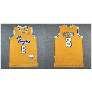 NBA Lakers 8 Kobe Bryant Yellow 1996-97 Hardwood Classics Men Jersey 1 NBA Lakers 8 Kobe Bryant Yellow 1996-97 Hardwood Classics Men Jersey 1