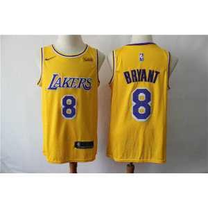 NBA Lakers 8 Kobe Bryant Yellow 2019 Nike Men Jersey NBA Lakers 8 Kobe Bryant Yellow 2019 Nike Men Jersey