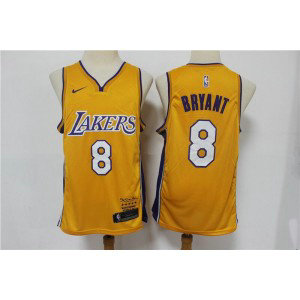 NBA Lakers 8 Kobe Bryant Yellow Men Jersey NBA Lakers 8 Kobe Bryant Yellow Men Jersey