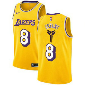 NBA Lakers 8 Kobe Bryant Yellow Nike Men Jersey NBA Lakers 8 Kobe Bryant Yellow Nike Men Jersey