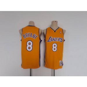 NBA Lakers 8 Kobe Bryant Yellow Youth Jersey NBA Lakers 8 Kobe Bryant Yellow Youth Jersey