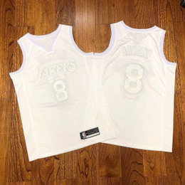 NBA Lakers 8 kobe Triple White AF-100 Men Jersey NBA Lakers 8 kobe Triple White AF-100 Men Jersey